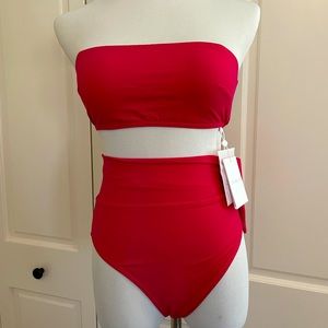 NEW hot pink Zimmermann two piece bikini WITH TAGS